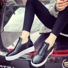 2016 New Spring Fall Fashion Flat Loafers Shoes Platform A Pedal Lazy font b Women b
