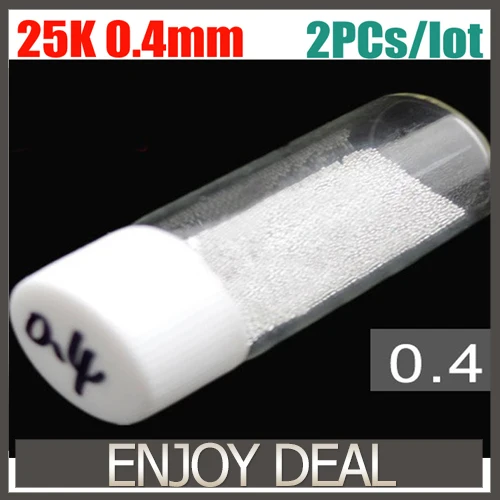 Free shipping (2 pieces/lot) 25k BGA Solder Balls Leaded 0.4mm for