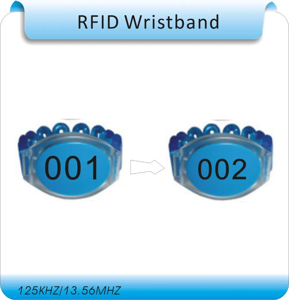 100 pcs заказ печати кода EM4100 125 кГц RFID браслеты, Водонепроницаемый браслет, ключ для шкафа браслет теги