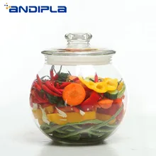 Прозрачная стеклянная бутылка для маринования для дома, ночные пятна, маринованная капуста, редиска, контейнер, герметичная банка для хранения, кухонные аксессуары, держатель