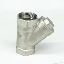 DN40 1-1/" BSP Женская нить 304 нержавеющая сталь Inline Y фильтр 229 PSI