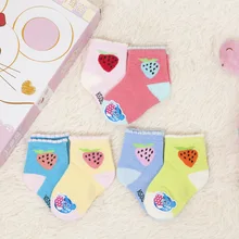 2Pairs/lots autumn cotton children's socks breathable children's socks warm and durable baby socks 0-2 years children's socks cow pattern socks 2pairs