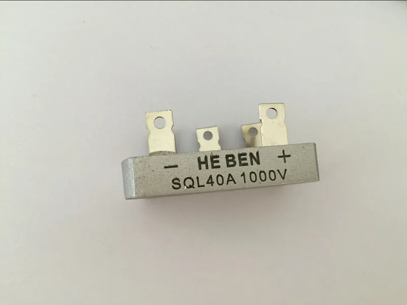 

1pcs three-phase rectifier bridge rectifier SQL40A 1000V Metal Case Bridge Rectifier 32*60mm
