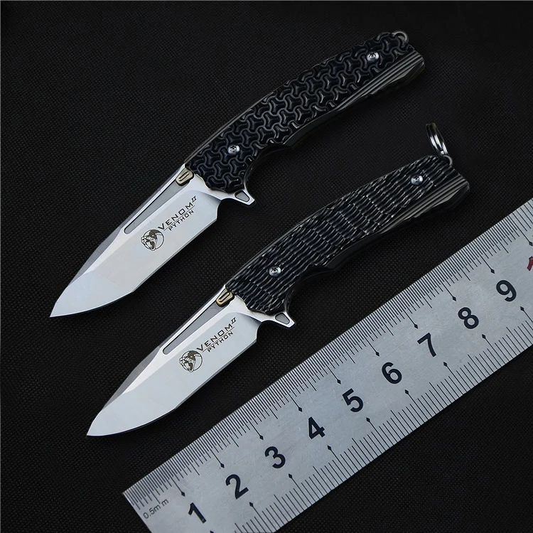 

VENOM 2 Mini pocket folding knife M390 blade knives hunting EDC tools key multi-function camping survival knife
