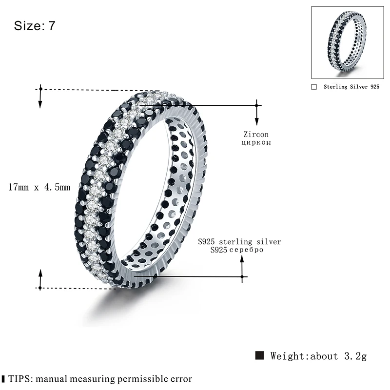 Женское кольцо из серебра 925 пробы с черной шпинелью|ring for|rings for womenring ring |