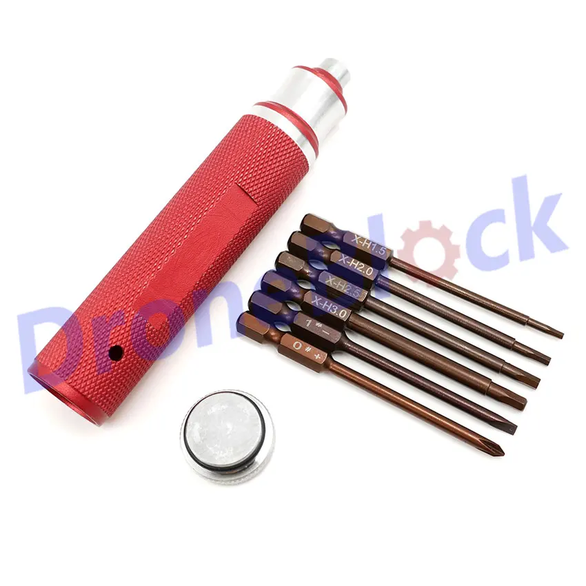 

Set 6 in 1 Hex Screw Driver Tools Steel Screwdriver Set 1.5mm 2mm 2.5mm 3mm for RC Quadcopter Muliticopter RC tools Kit