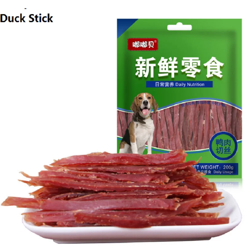 

New Arrival Dog snacks Fresh Duck Fillet jerky shred and Duck stick reduce tear stains dog Food Training reward clean teeth