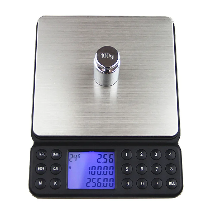 

2000g/0.1g Digital Weight Kitchen Scale Pocket High Precision Laboratory Balance Mini Portable Weighing Machine Food Tea Scale