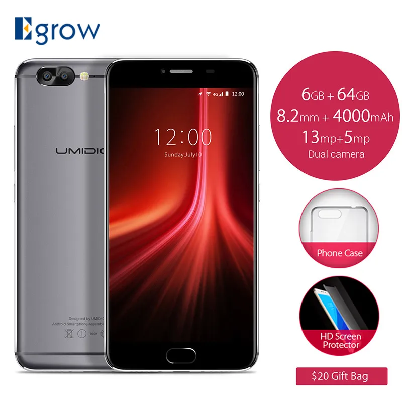 bilder für Original UMIDIGI Z1 5,5 "FHD Smartphone Android 7.0 MT6757 octa-core 6 GB RAM 64 GB ROM 4000 Mah 13 + 5 MEGAPIXEL Dual Hinten Cam Mobile telefon bilder für Original UMIDIGI Z1 5,5 "FHD Smartphone Android 7.0 MT6757 octa-core 6 GB RAM 64 GB ROM 4000 Mah 13 + 5 MEGAPIXEL Dual Hinten Cam Mobile telefon