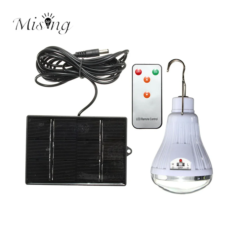 

Mising 20 LED Solar Power Light Lamp Energy Saving Bulb Lights Portable LED Remote Control Solar Lamps Outdoor Garden Decoration