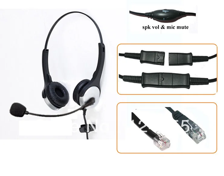 Telephone headset for Uniden Ulytel Toshiba Talkswitch spring Snom