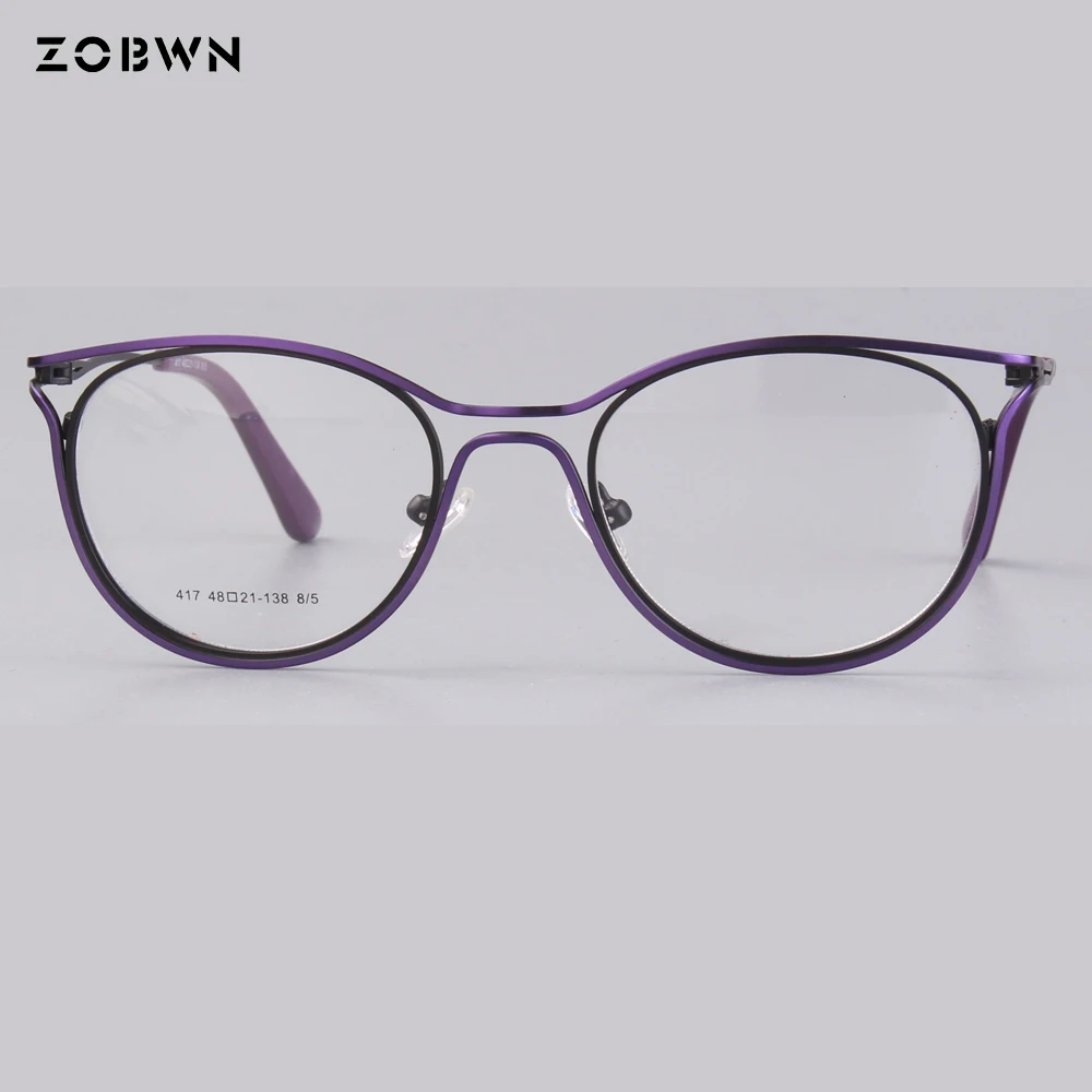 

ZOBWN round glasses girls students eyeglasses fashion spectacles screw nosepaid Oculos de grau femininos lentes opticos computer