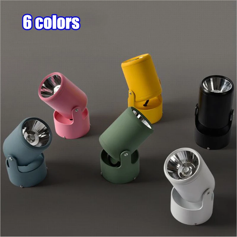 

WOERFU LED Macarons Mini Spotlight 10W COB Track Light Surface Mounted Wall Gallery AC85-265