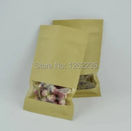 160 220mm Kraft Flat Ziplock Hermetically Sealed Pocket Tea Bags 160 220mm Kraft Flat Ziplock Hermetically Sealed Pocket Tea Bags Food Small