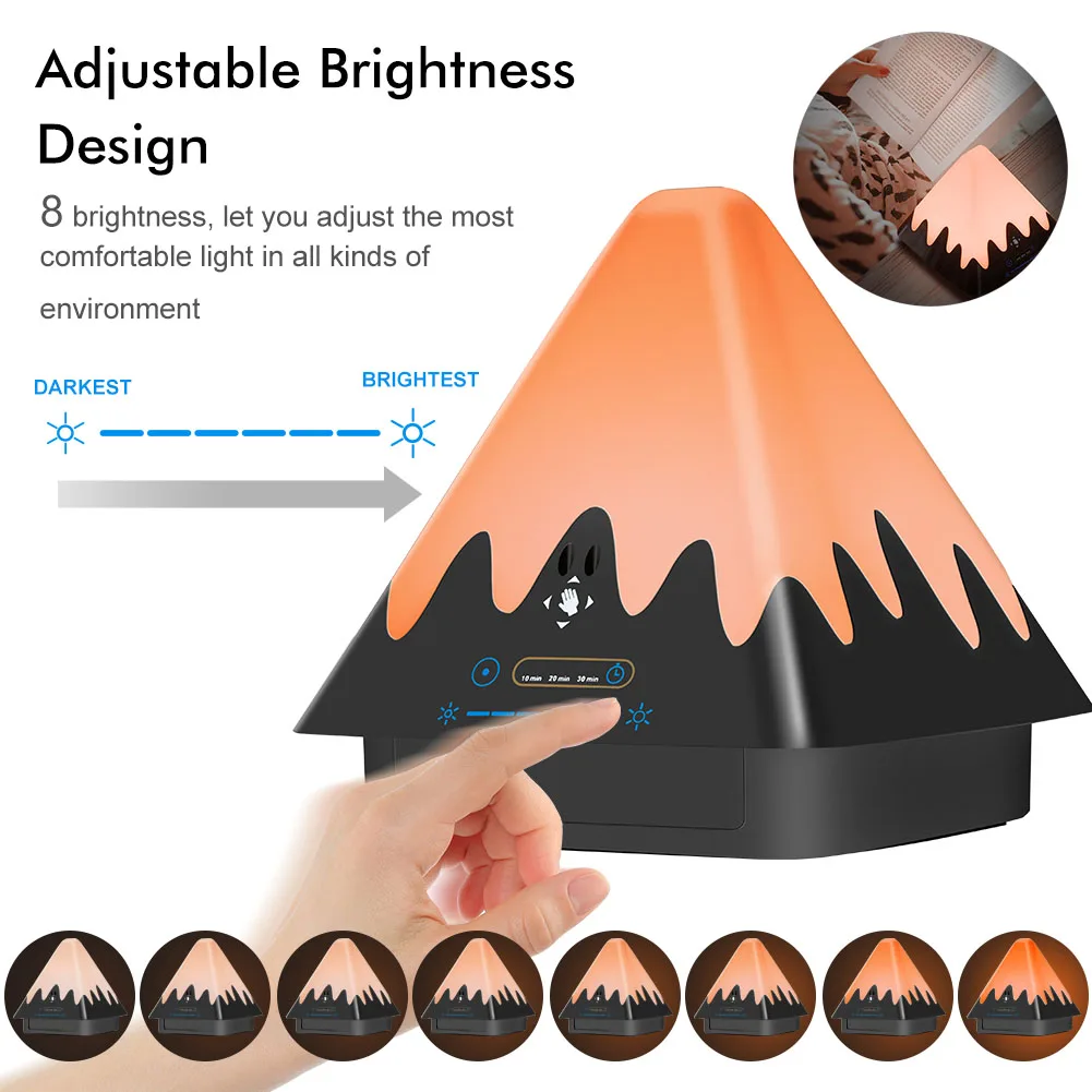 

Ne Creative Smart Night Light Rechargeable Reading Desk Lamp Timer Snowberg Dimmable Atmosphere Lights For Baby Bedroom