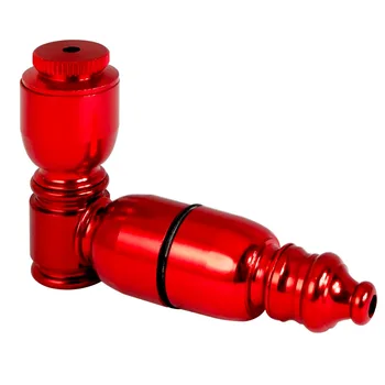 

Formax420 Small Pocket Smoking Pipe Tobacco Hand Pipe Silver & Red
