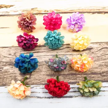 

10 PCS (4 cm/a) simulation artificial mini carnation flower heads/home garden decoration DIY wedding garland collage gift box