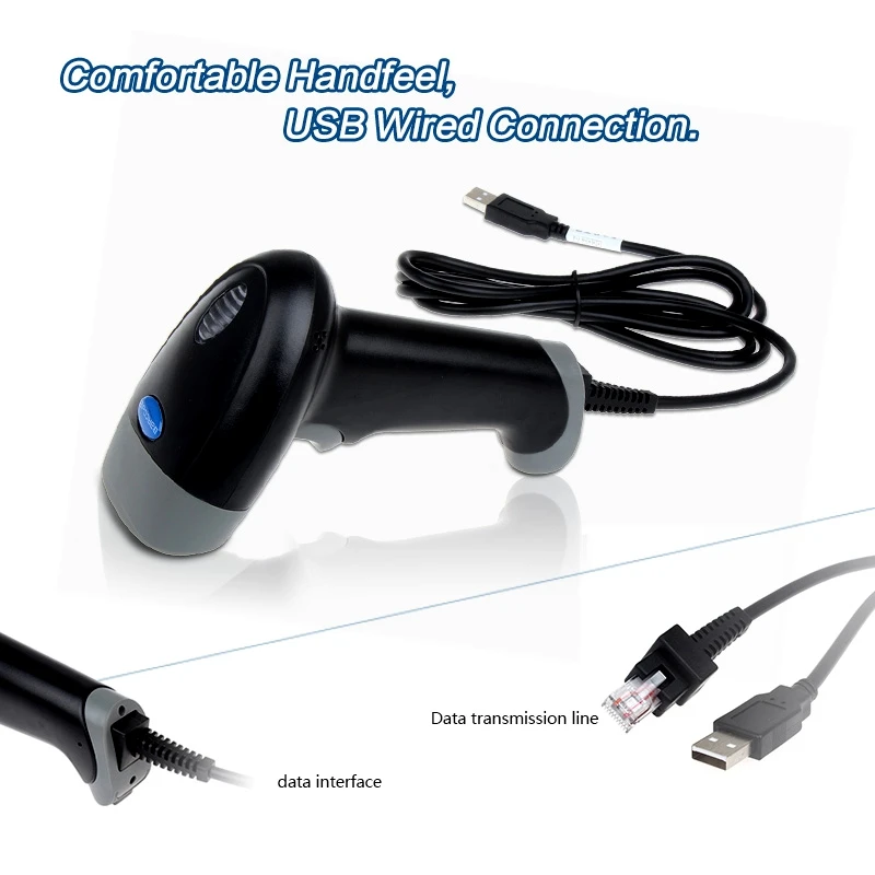 M4 проводной USB 2D сканер штрих кода PDF417 DataMatrix qr код считыватель сканирование IOS Android