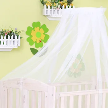2016 New Round Anti-mosquito Net White Crib Bed Curtain Lovely Baby Hung Bed Canopy Netting