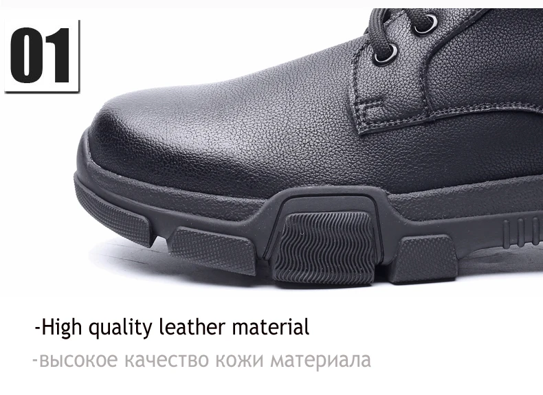 Men's Casual Motorcycle Ankle Boot Combat Leather Men Winter Boots Men Lace-up Desert Military Boots Mens Tactical Boots' Army (12)