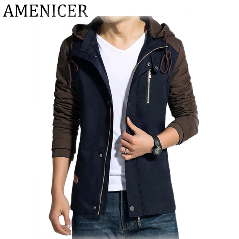 Top Fashion 2017 New Brand Men Hooded College Jackets Slim Fit Mens Designer Clothes Casual ...