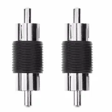 2шт RCA штекер для мужчин AV Аудио Видео разъем Jack Удлинительный кабель разъемы RCA штекер к разъемам муфты мониторы адаптеры