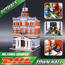 New 2859Pcs 2016 LEPIN 15003 Kid’s Toys Creators The town hall Model Building Kits Minifigure Building Blocks legeo Bricks Gif
