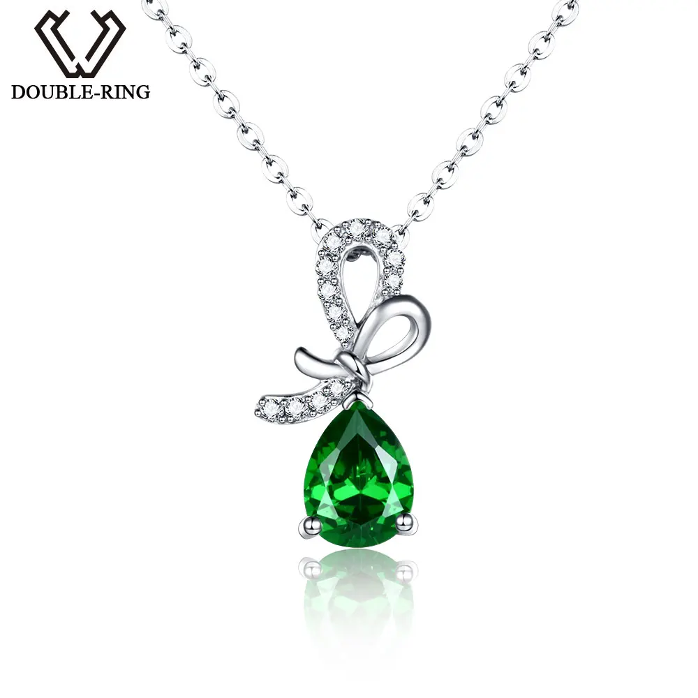 Женская подвеска из серебра 925 пробы с изумрудами|pendants for women|pendant necklacependant |