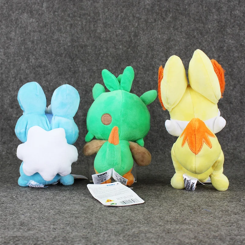 3 шт./лот коллекция аниме фигурок Froakie & Fennekin Fox Chespin плюшевые игрушки горячая игра