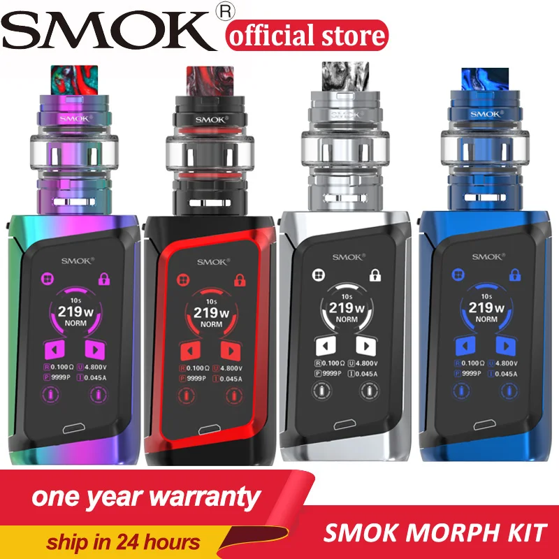 

In stock SMOK MORPH 219W TC Kit with TF2019 Tank6ml & TFV Mini V2 Tank 2ml with 0.001s Firing Speed No 18650 Battery Vs X-priv