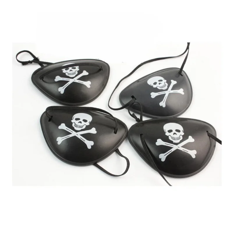 Pirate Cap Skull Print Pirate Captain Costume Cap Halloween Masquerade Party Cosplay Hat Prop