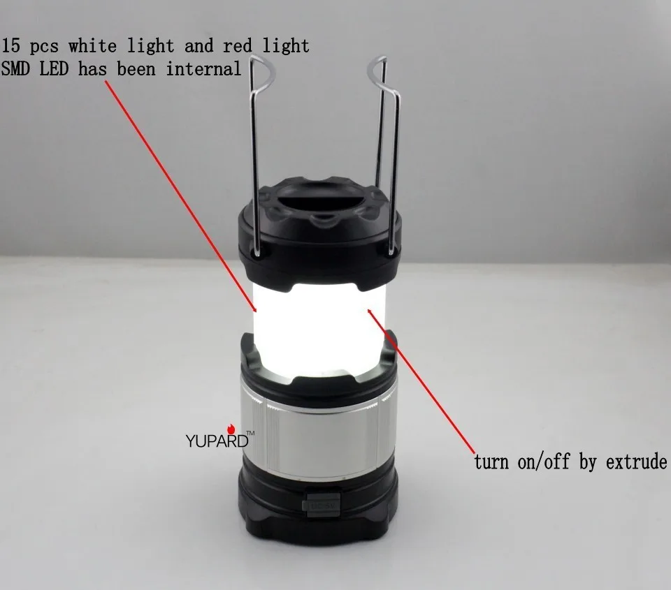 Yupard яркий светодиодное освещение для лагеря палатка Наружное освещение USB заряжаемые фонари для наружного lighting18650/AA мобильных устройств