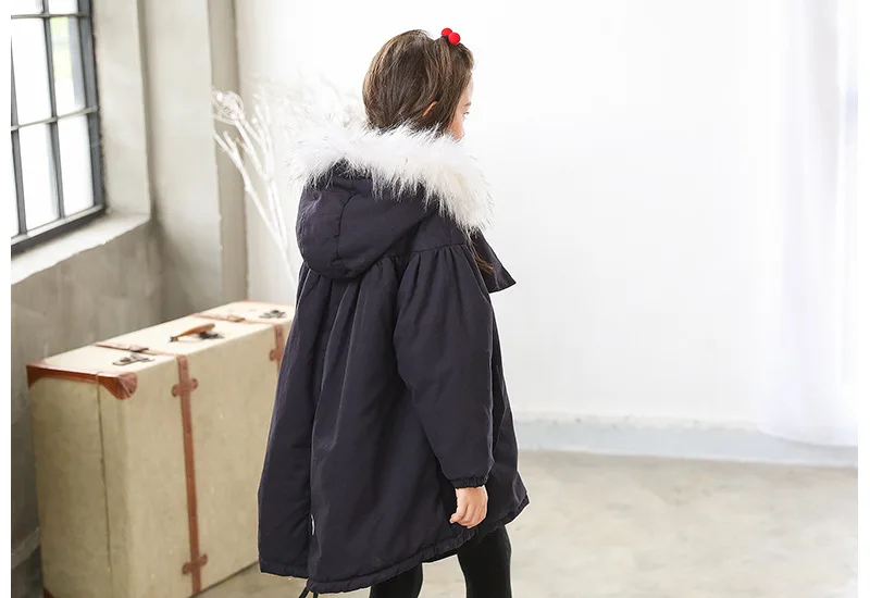 fur hooded loose kids winter coats for girls warm cotton padded clothes children fleece outerwear & coat baby big girl clothing  5 6 7 8 9 10 11 12 13 14 15 16 17 years little teenage girl thick winter jacket for kids winter coat (15)
