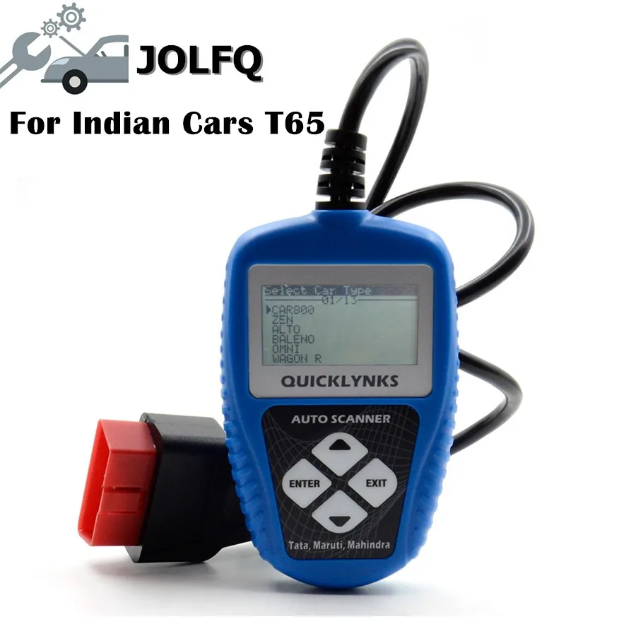 2018 Новое поступление Авто сканер для индийских автомобилей QUICKLYNKS T65 Obd2 TATA MARUTI и
