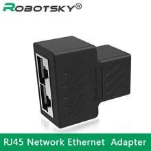 Cat6 RJ45 8P8C штекер к двойной RJ45 Сплиттер сети Ethernet Патч-корд адаптер с щитом RJ45 сети Ethernet