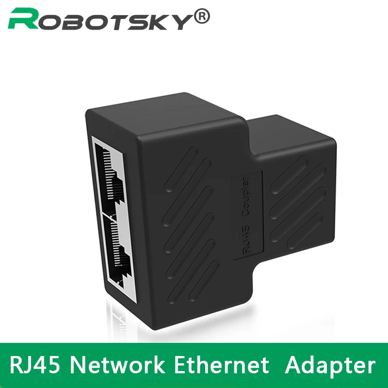 Сплиттер Cat6 RJ45 8P8C с двойной вилкой сетевой Ethernet патч корд адаптер защитой Сеть