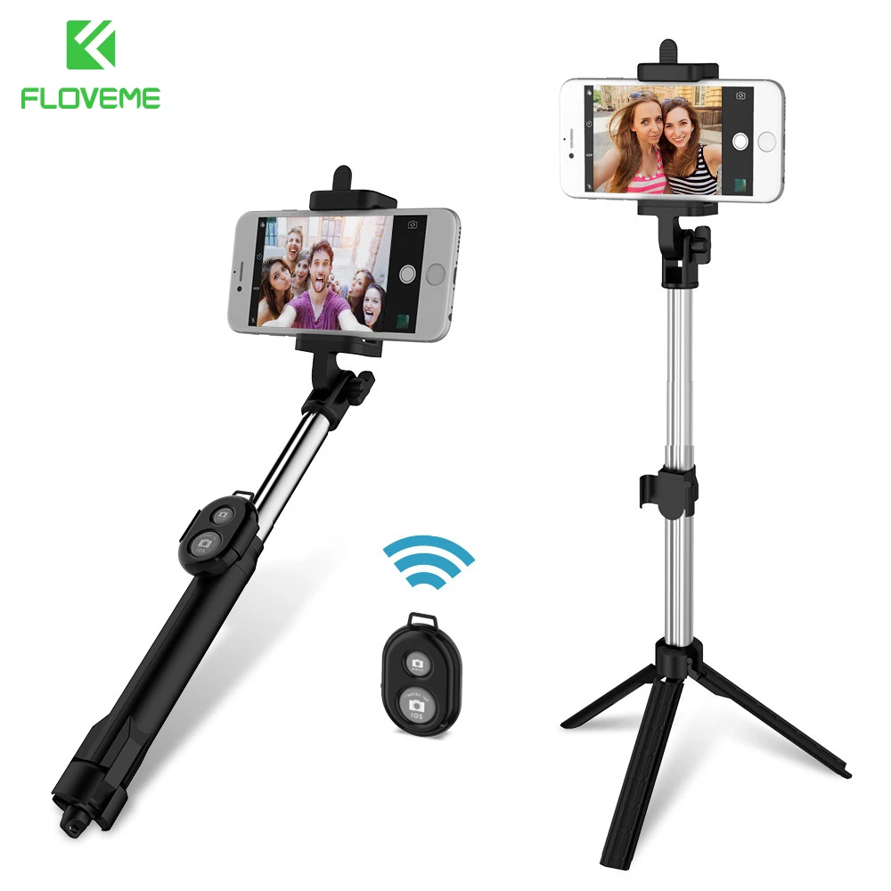 FLOVEME Bluetooth Selfie Stick font b Tripod b font For iPhone 7 6 5s 5 For
