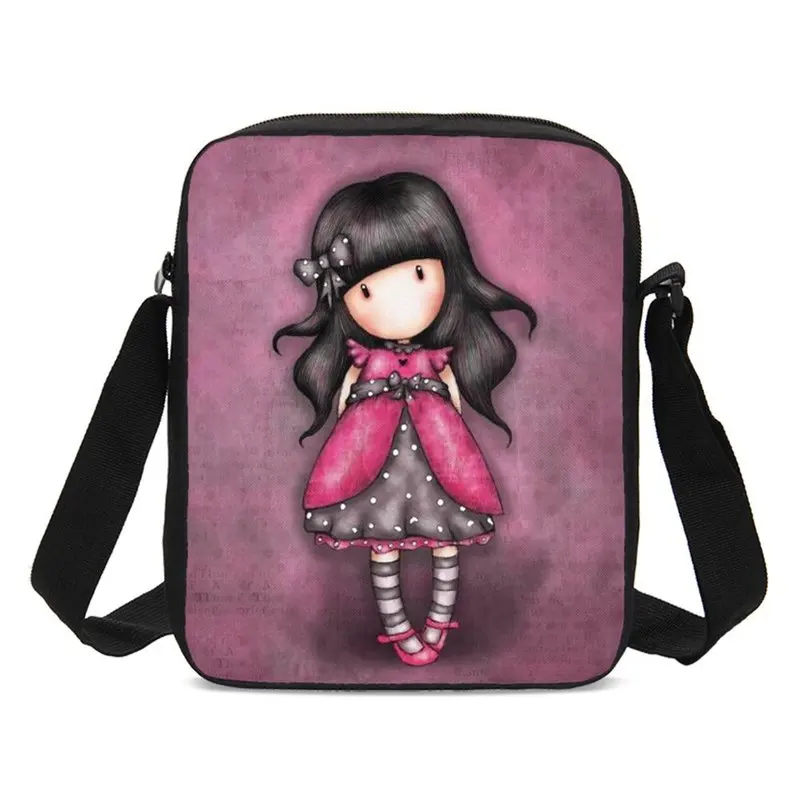 

Cute Cartoon Girl 3D Printing Women Handbags Girls Small Sling Bags Children School Bags Crossbody Purse Hand Bag Sac A Main