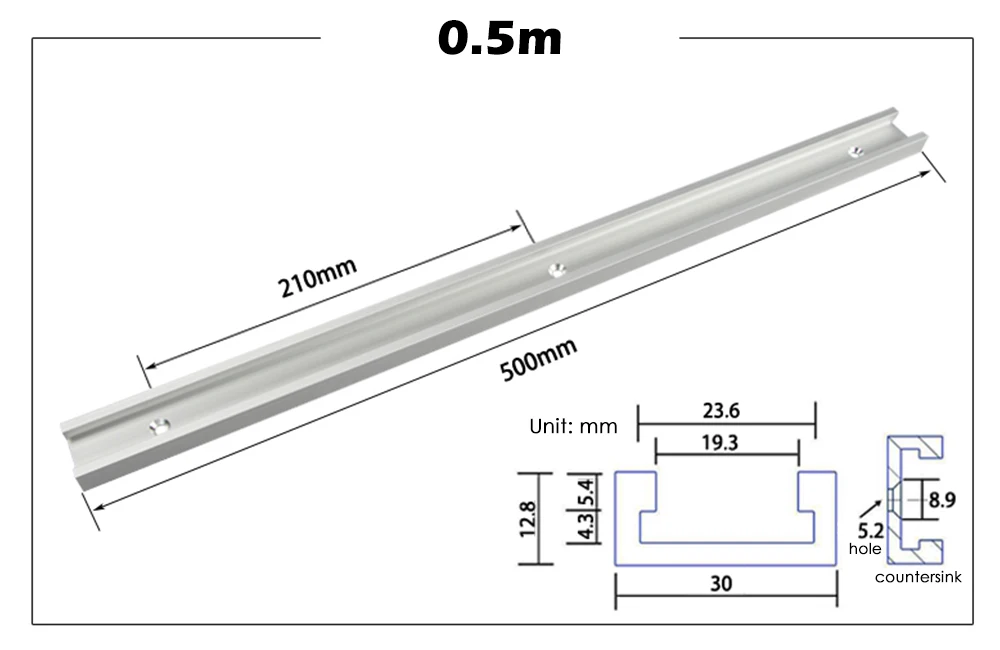 NE 0,3/0,5/0,6/0,8/1 м Торцовочная штанга деревообрабатывающая Т-образная дорожка Т-образная паза из алюминиевого сплава слайдер Настольная пила Торцовочная