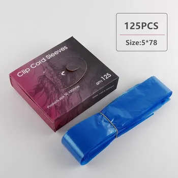 

Pro 125pcs Medical Blue Plastic Tattoo Machine Clip Cord Sleeves Covers Bags