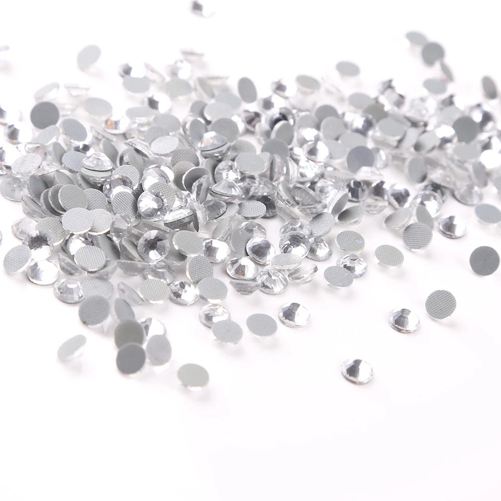 

Glass Stone DMC HotFix Rhinestones Clear SS10(2.7-2.9mm) flatback strass hotfix crystal flatback round for clothes designs