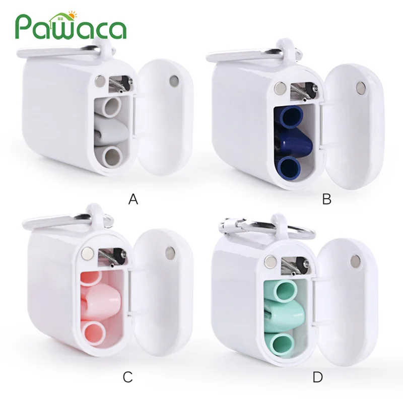 

Portable Travel Silicone Collapsible Straws Reusable Folding Drinking Straw Tube Set with Case and Cleaning Brush for Kids Adult