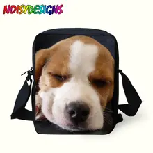 Собака породы Бигль Messebger сумка дети в школьном пакете 3D дети мальчики девочки Pochette холщовые сумки с ремнем через плечо Beagle книжные Наплечные сумки rugzak