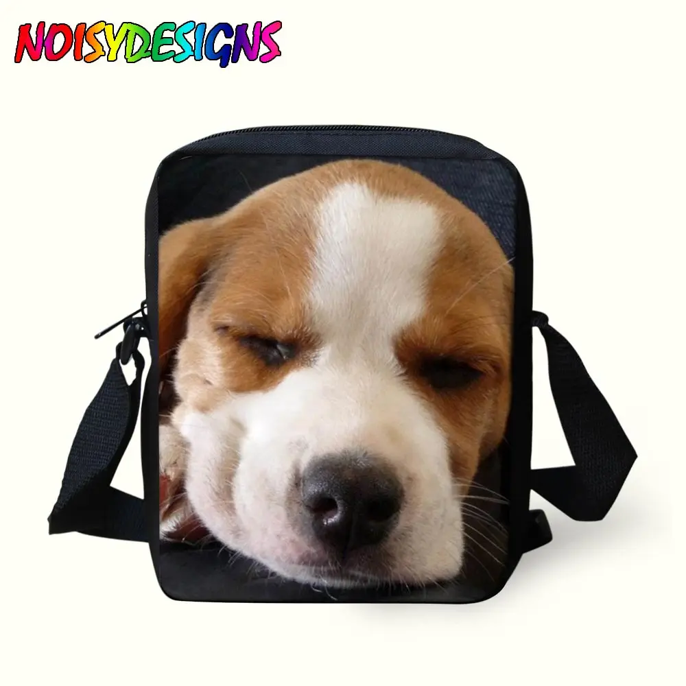 

Beagle Dog Messebger Bag Kids in School Bag 3D Children Boys Girls Pochette Canvas Cross Bags Beagle Book Shoulder Bags rugzak