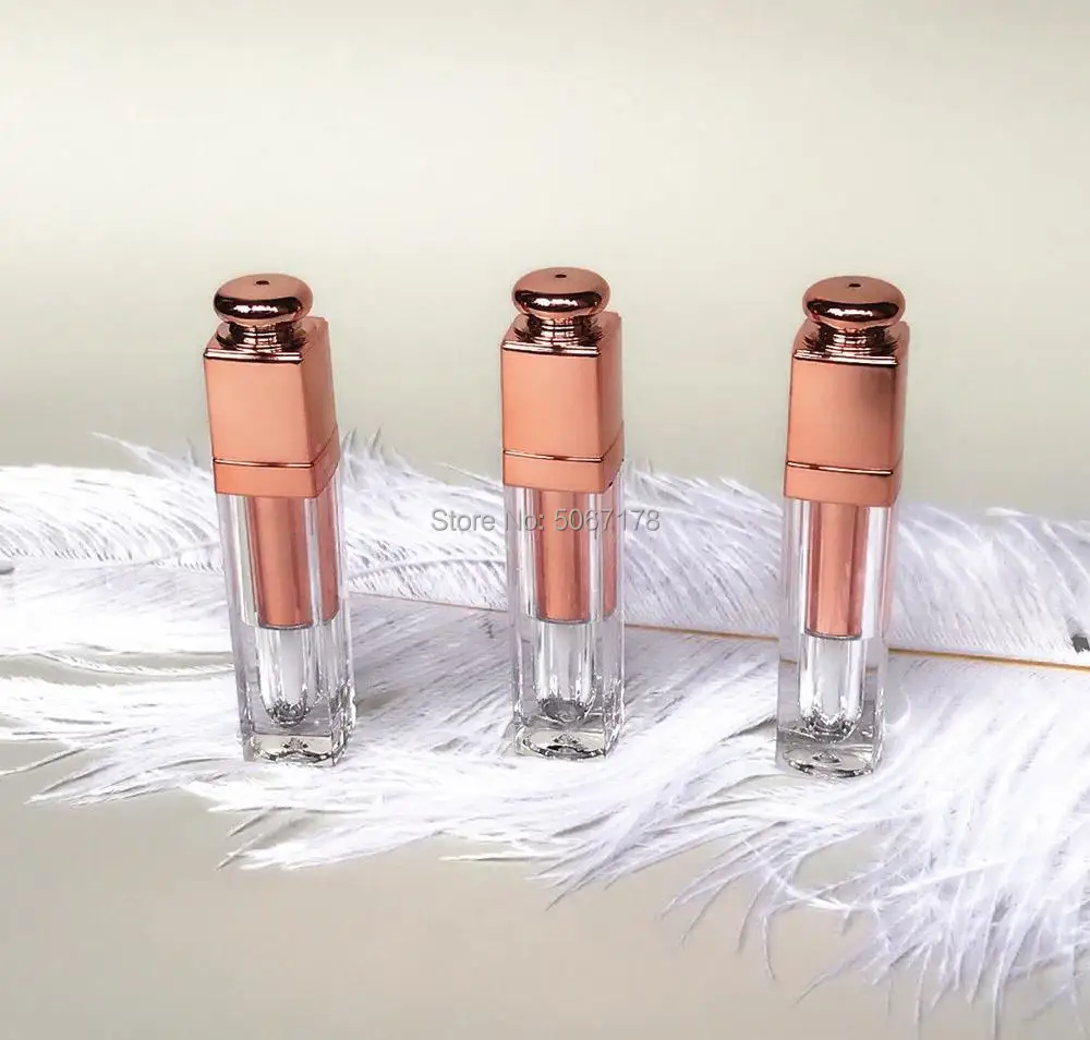 

10/30/50pcs Empty Lipgloss Bottle DIY Lip Gloss Container Rose Gold Refillable Bottles Empty Lipgloss Bottle