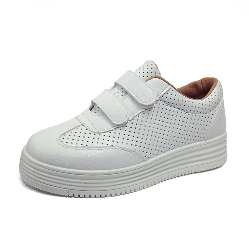 New Women's Skateboarding Shoes Full White Air Mesh Sneakers Non slip