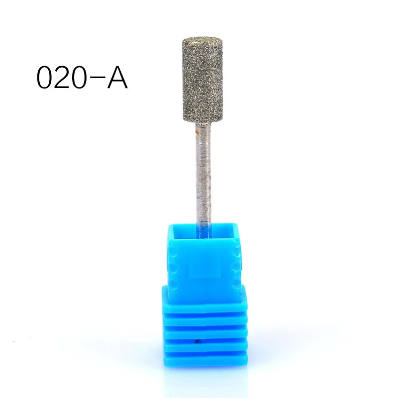 1 шт. 6 типов стальных сверл для ногтей для электрического маникюрного станка, аксессуары, шлифовальный резак 3/32 '', инструменты для маникюра - Цвет: 020-A