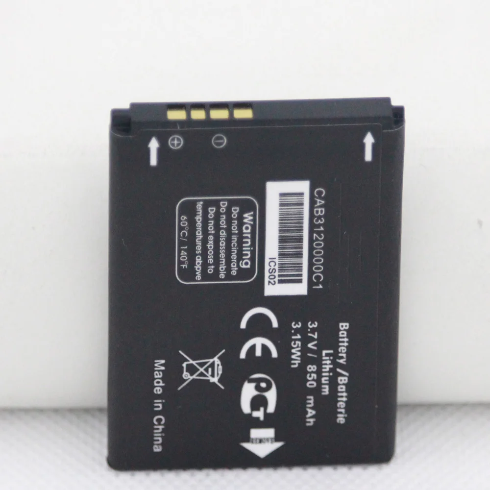 ISUNOO 5 шт./лот 3 7 V 850mah литиевая запасная батарея для Alcatel CAB3120000C1 Внутренние