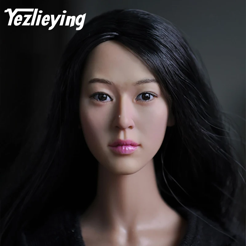 

KUMIK 13-78 Delicate women's 1/6 head shape female head sculpture model Hot Sideshow toys TTL Enterbay custom female girl