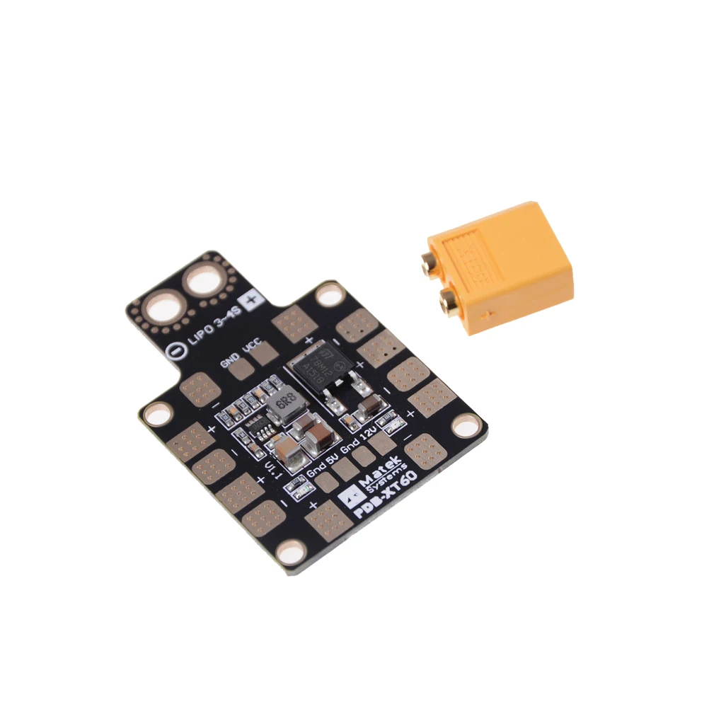 

High Quality Matek Systems PDB XT60 W/ BEC 5V & 12V 2oz Copper For RC Helicopter FPV Drone Toys Spare Parts